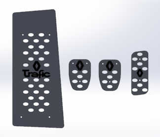 Накладки на педали Renault Trafic