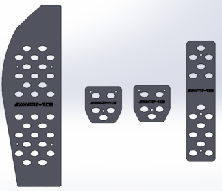 Накладки на педали Mercedes w124 AMG