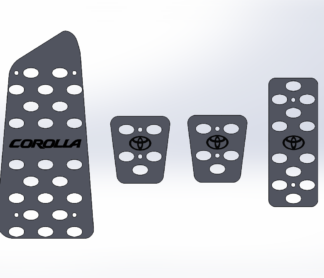 Накладки на педали Toyota Corolla E140, E150